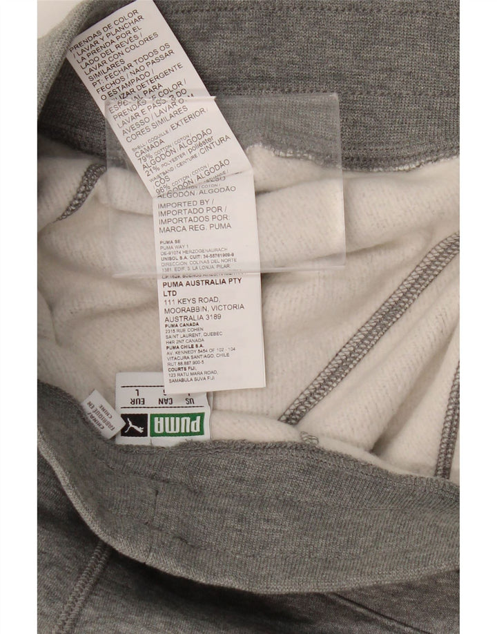 PUMA Muške kargo trenirke Hlače od velikog sive flekastog pamuka