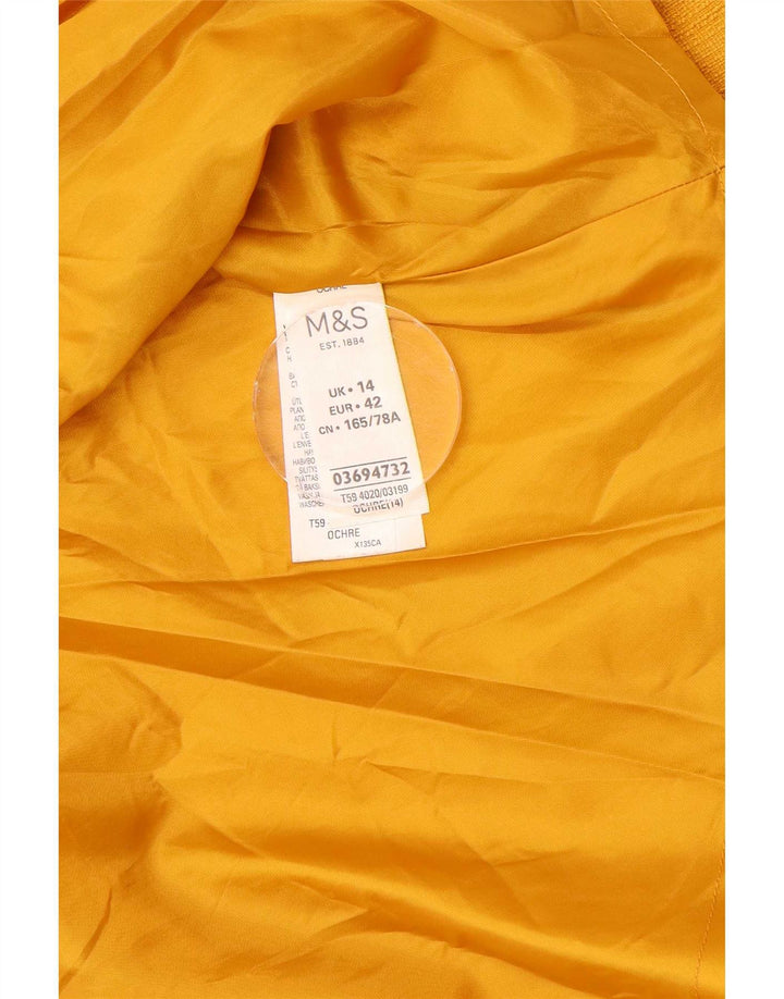 Marks & Spencer ženska kargo suknja UK 14 velika W34 žuti poliester