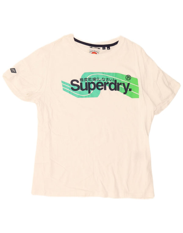 Superdry ženska majica s grafičkim motivima UK 20 2XL bijeli pamuk