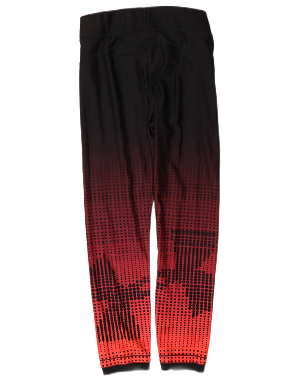 Under Armour Ženske Heat Gear Leggings UK 10 Mali crveni geometrijski poliester