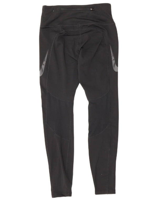 Nike Ženske Dri Fit Leggings UK 8 Male crne Colourblock Poliester