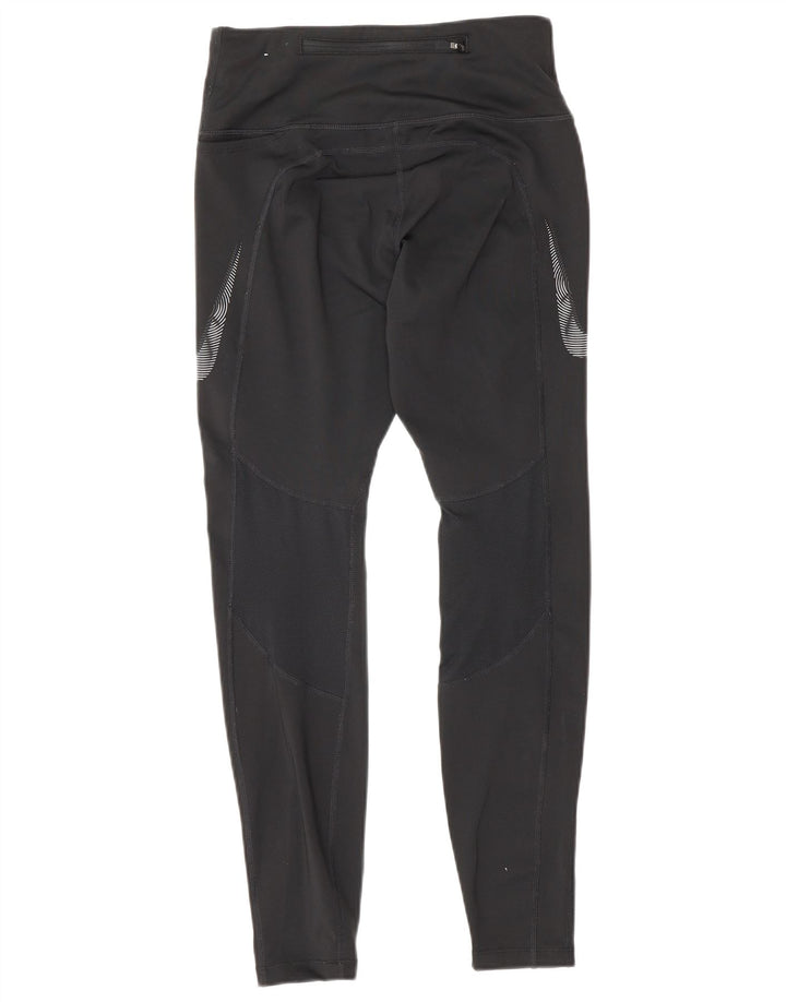 Nike Ženske Dri Fit Leggings UK 8 Male crne Colourblock Poliester