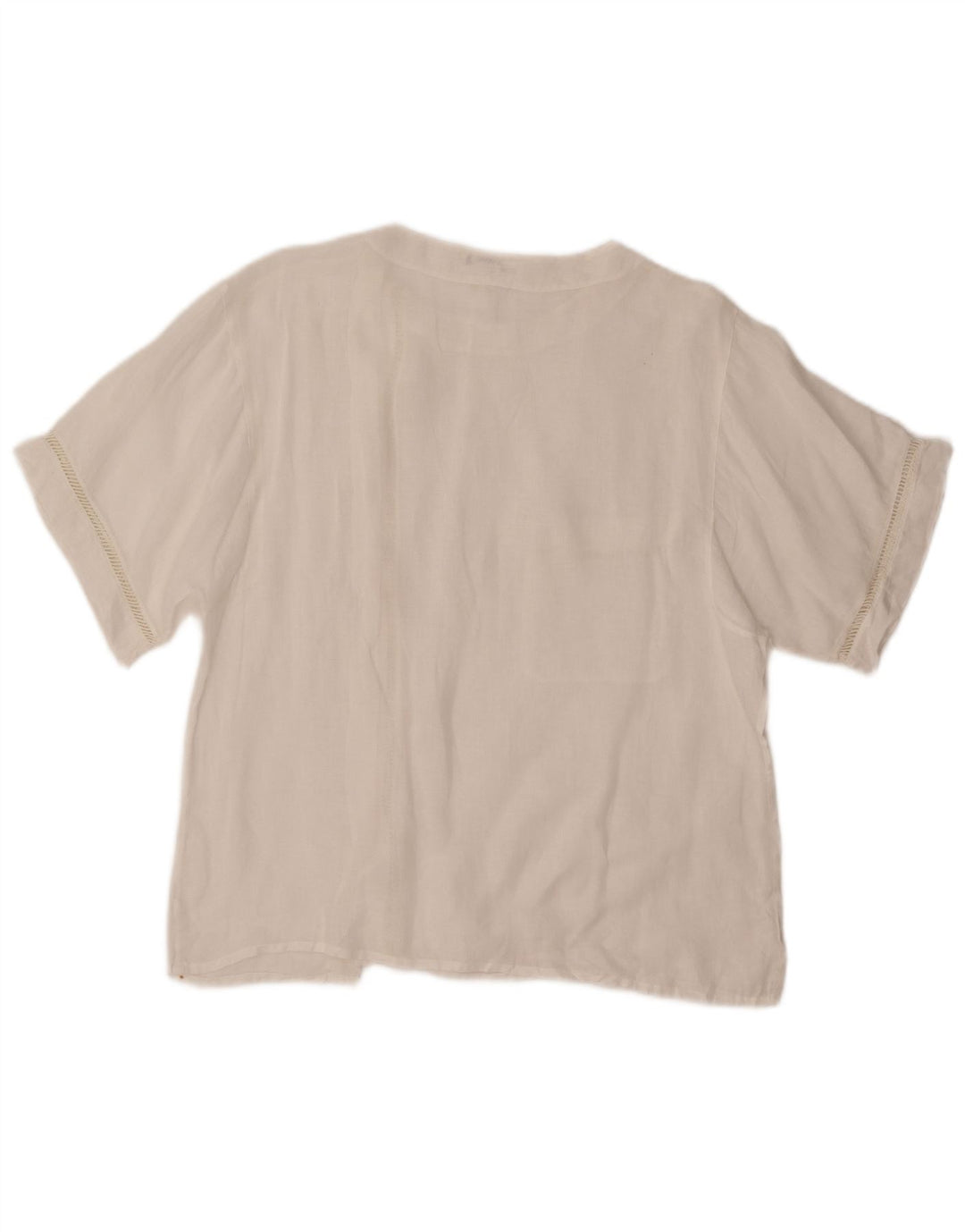 VINTAGE ženska košulja kratkih rukava bluza IT 48 XL bijela