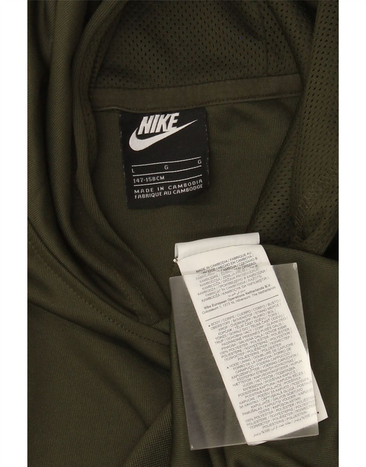 Nike majica s kapuljačom za dječake 12-13 godina, veliki kaki poliester