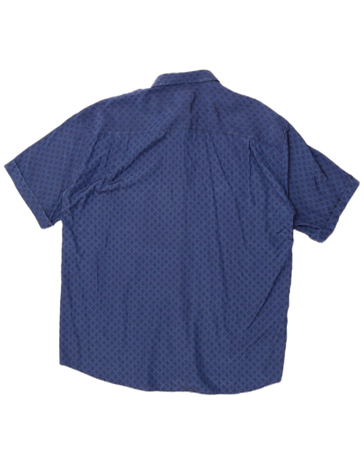 Raybest muška košulja kratkih rukava XL tamnoplava geometrijska viskoza