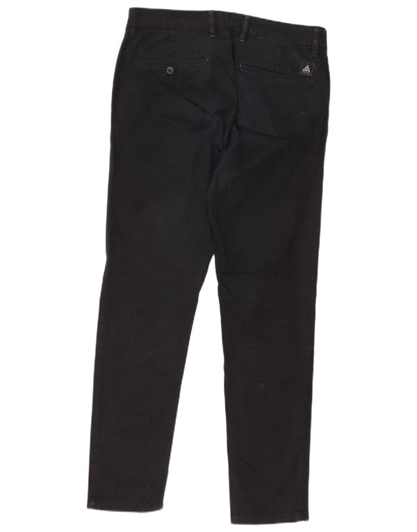 Zara Mens Slim Chino Trousers EU 42 Large W32 L30 Black