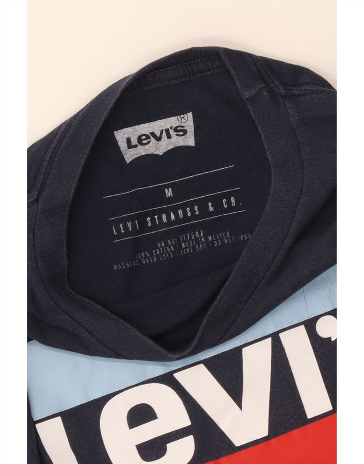 Levi's muška majica kratkih rukava s grafičkim motivima, srednje tamnoplavi pamuk