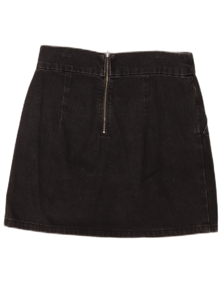 Topshop ženska mini traper suknja W28 Srednje crni pamuk