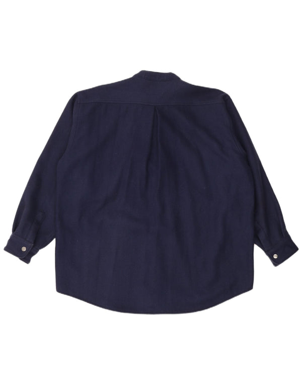 VINTAGE muški pulover košulja od flanela 2XL tamnoplava