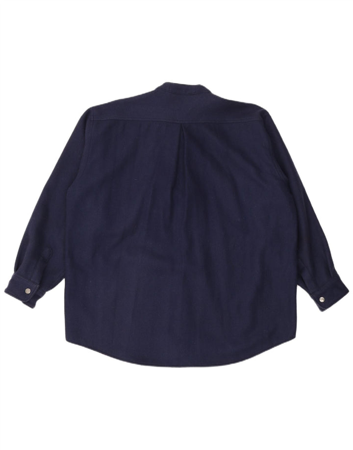 VINTAGE muški pulover košulja od flanela 2XL tamnoplava