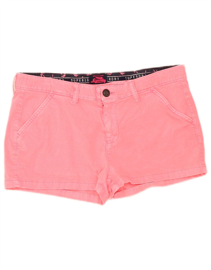 Superdry ženske vruće hlačice W34, veliki ružičasti pamuk