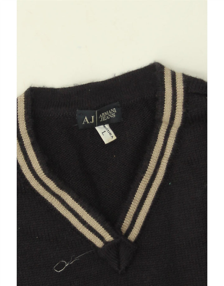 Armani Jeans, veliki vuneni džemper s V-izrezom