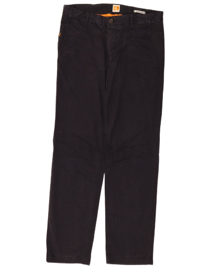 HUGO BOSS Muške chino hlače standardnog kroja W32 L32 tamnoplavi pamuk