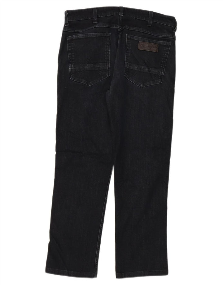 Wrangler muške ravne traperice W32 L28 crni pamuk