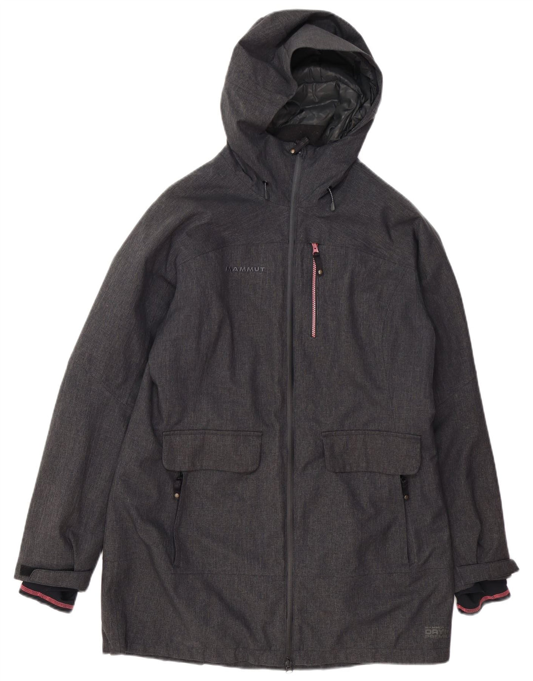 MAMMUT Ženska vjetrovka s kapuljačom UK 16 Veliki sivi poliester