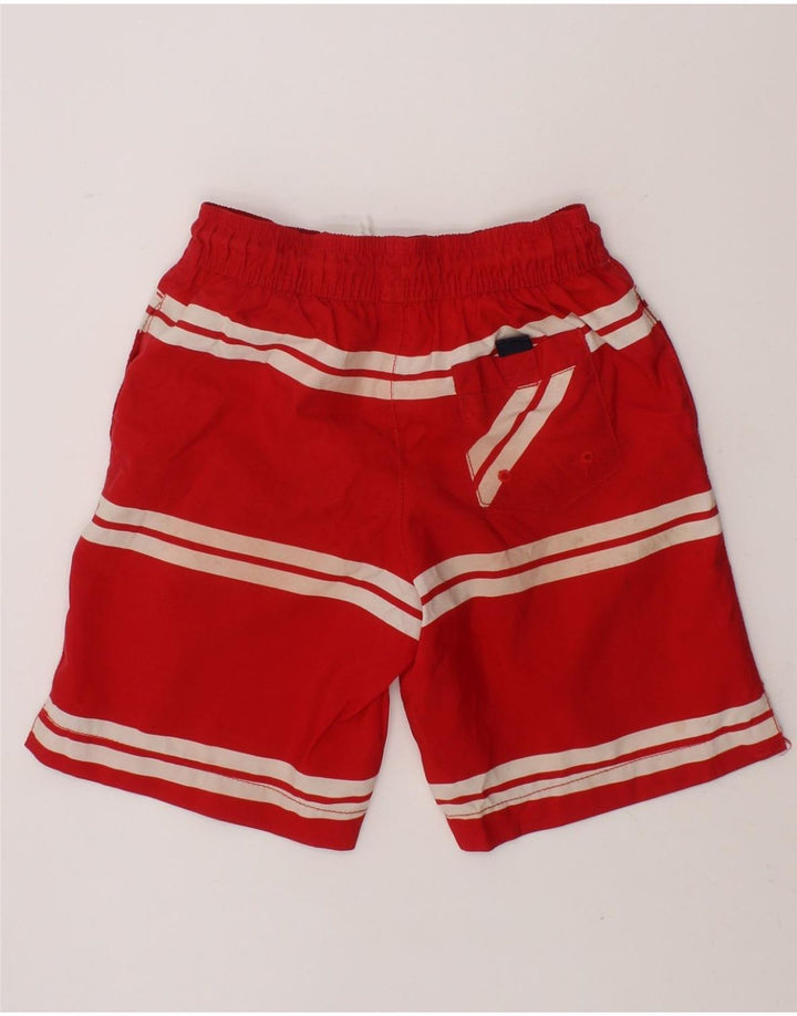 TOMMY HILFIGER Boys Swimming Shorts 3-4 Years  Red Striped Polyester Vintage Tommy Hilfiger and Second-Hand Tommy Hilfiger from Messina Hembry 
