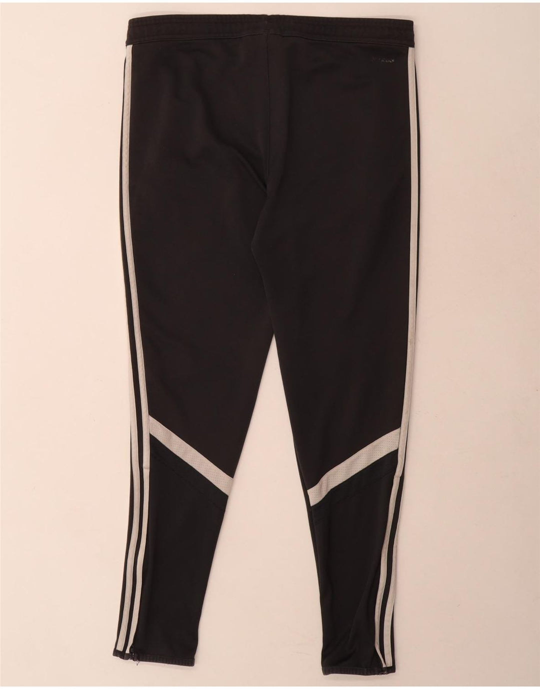 Adidas muške trenirke Climalite male crne poliesterske hlače u boji