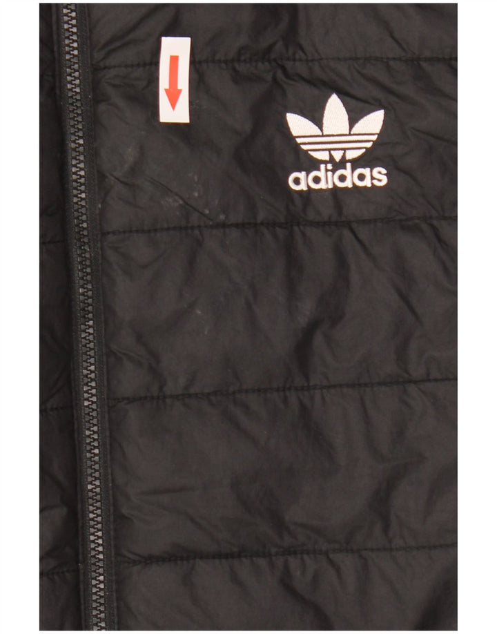 Adidas muška podstavljena jakna UK 38 srednje crne boje od poliamida