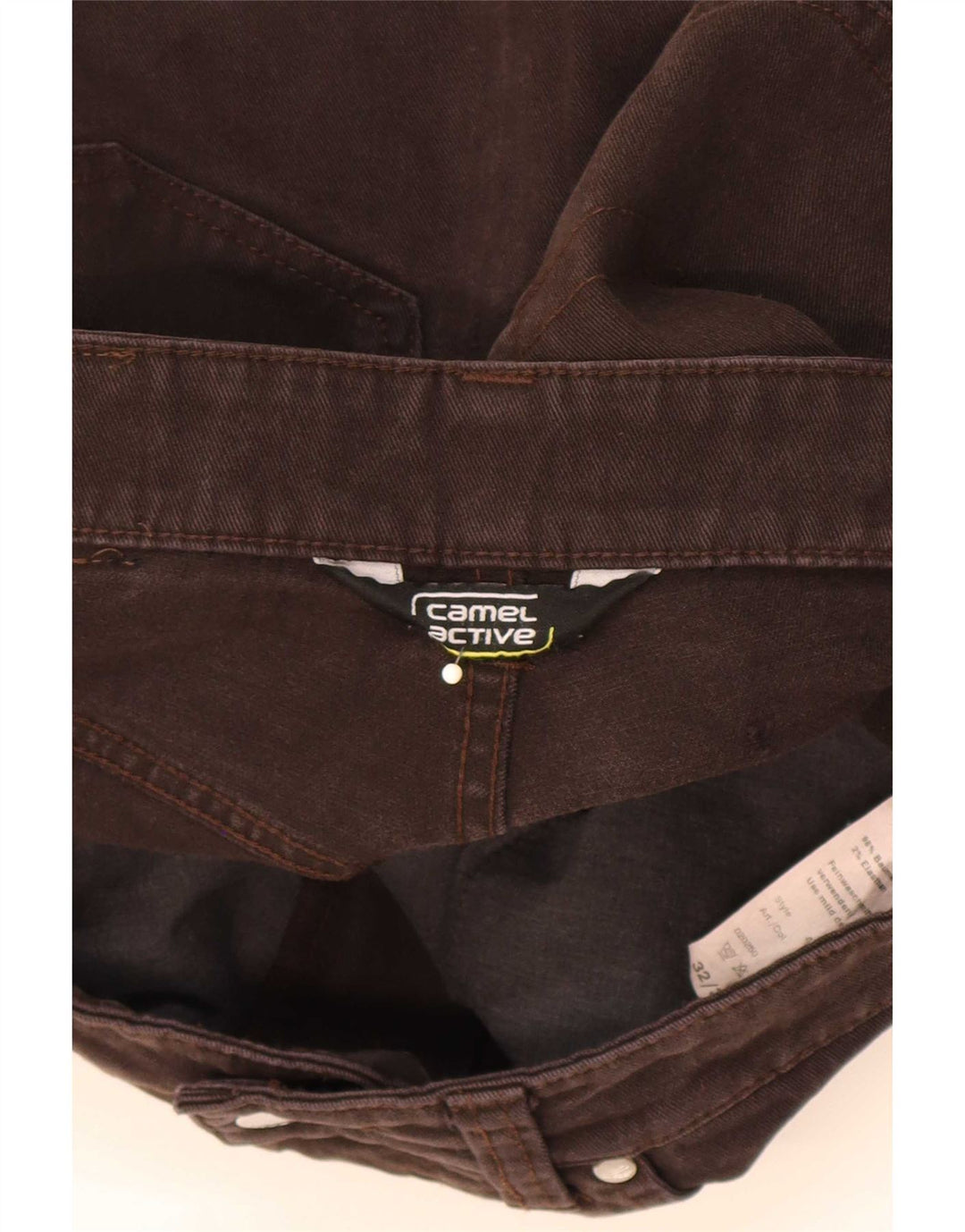 Camel Active muške sužene traperice W31 L31 Smeđi pamuk