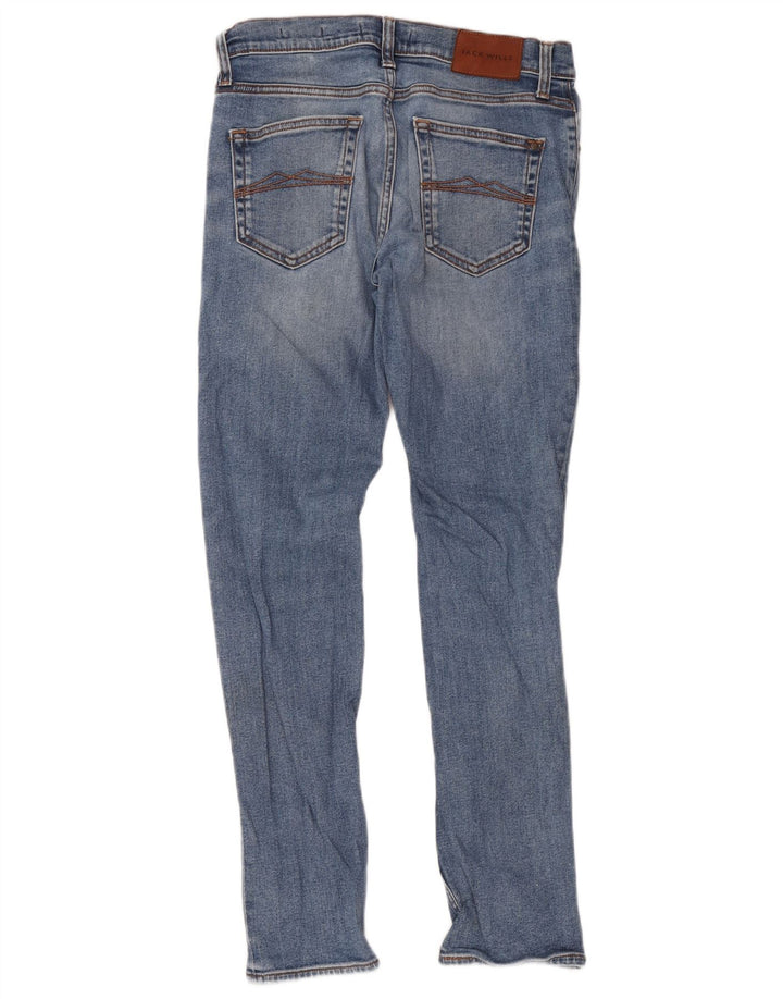 Jack Wills Muške uske traperice W28 L30 Plavi pamuk