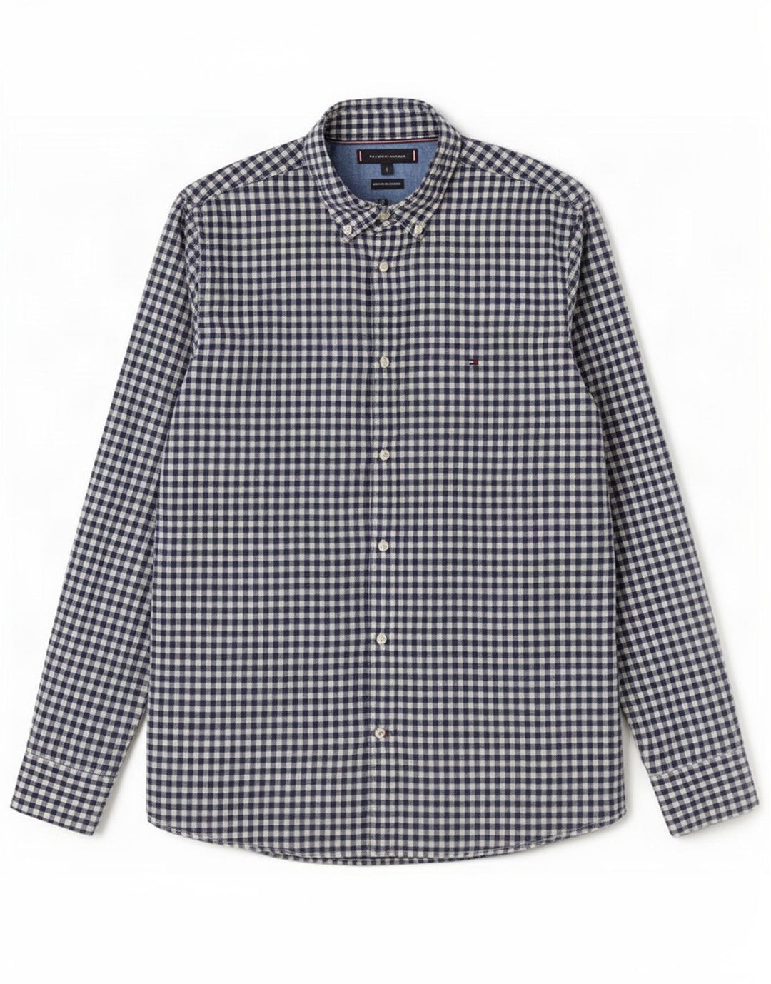 Tommy Hilfiger velika muška košulja od tamnoplavog gingham pamuka