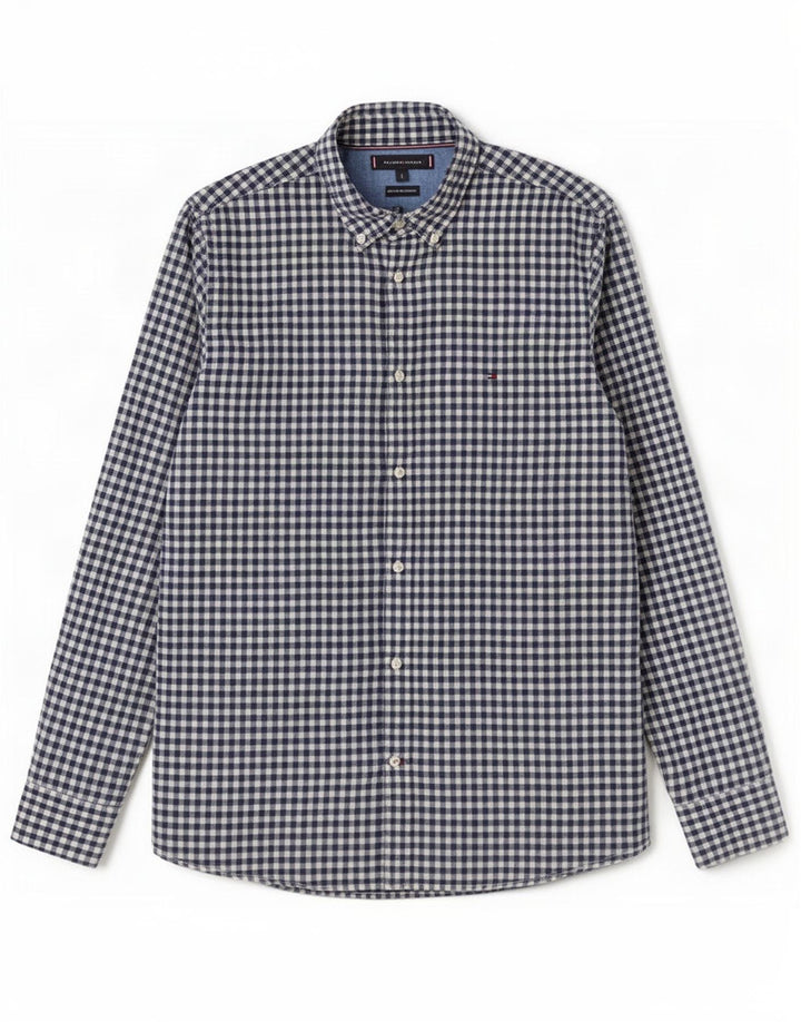 Tommy Hilfiger velika muška košulja od tamnoplavog gingham pamuka