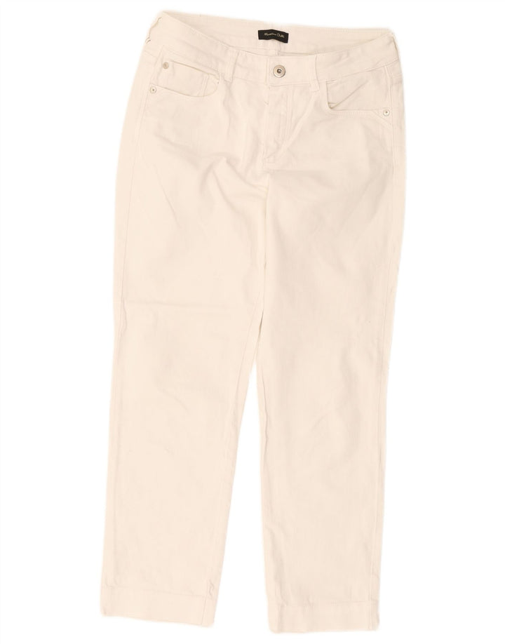 Ženske skraćene traperice Massimo Dutti EU 38 male W28 L25 bijele
