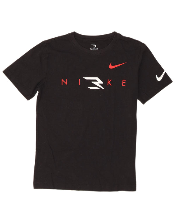 Nike Boys Graphic T-Shirt Top 12-13 Years Large Crni Pamuk