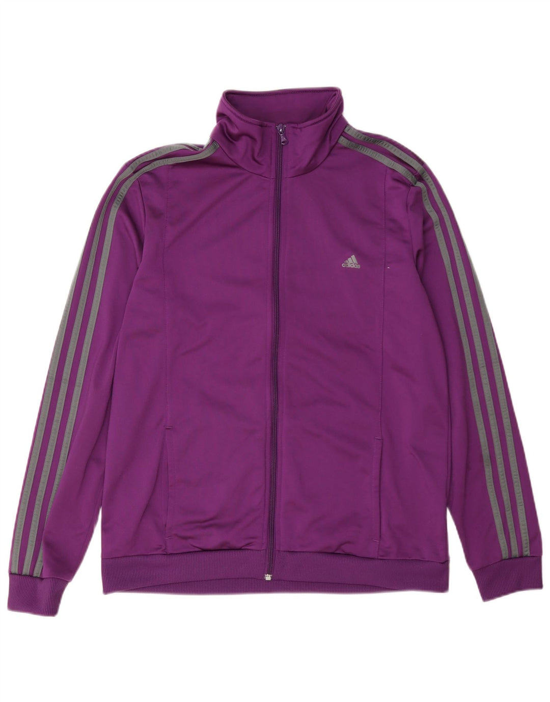 Adidas ženska gornja jakna trenirke UK 16/18 veliki ljubičasti poliester