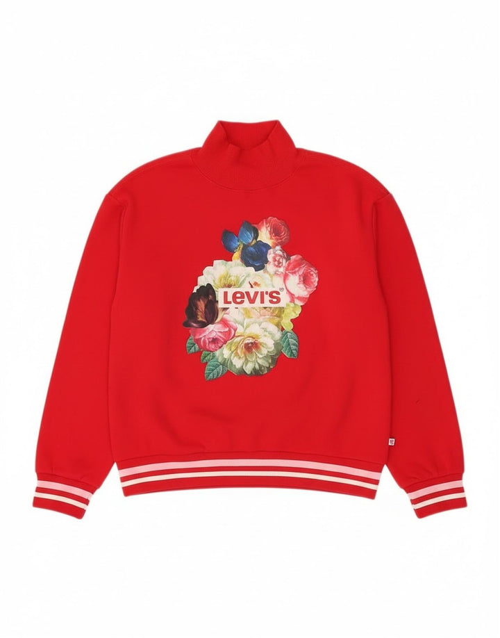 Levi's majica s grafičkim motivima za djevojčice 13-14 godina, velika crvena