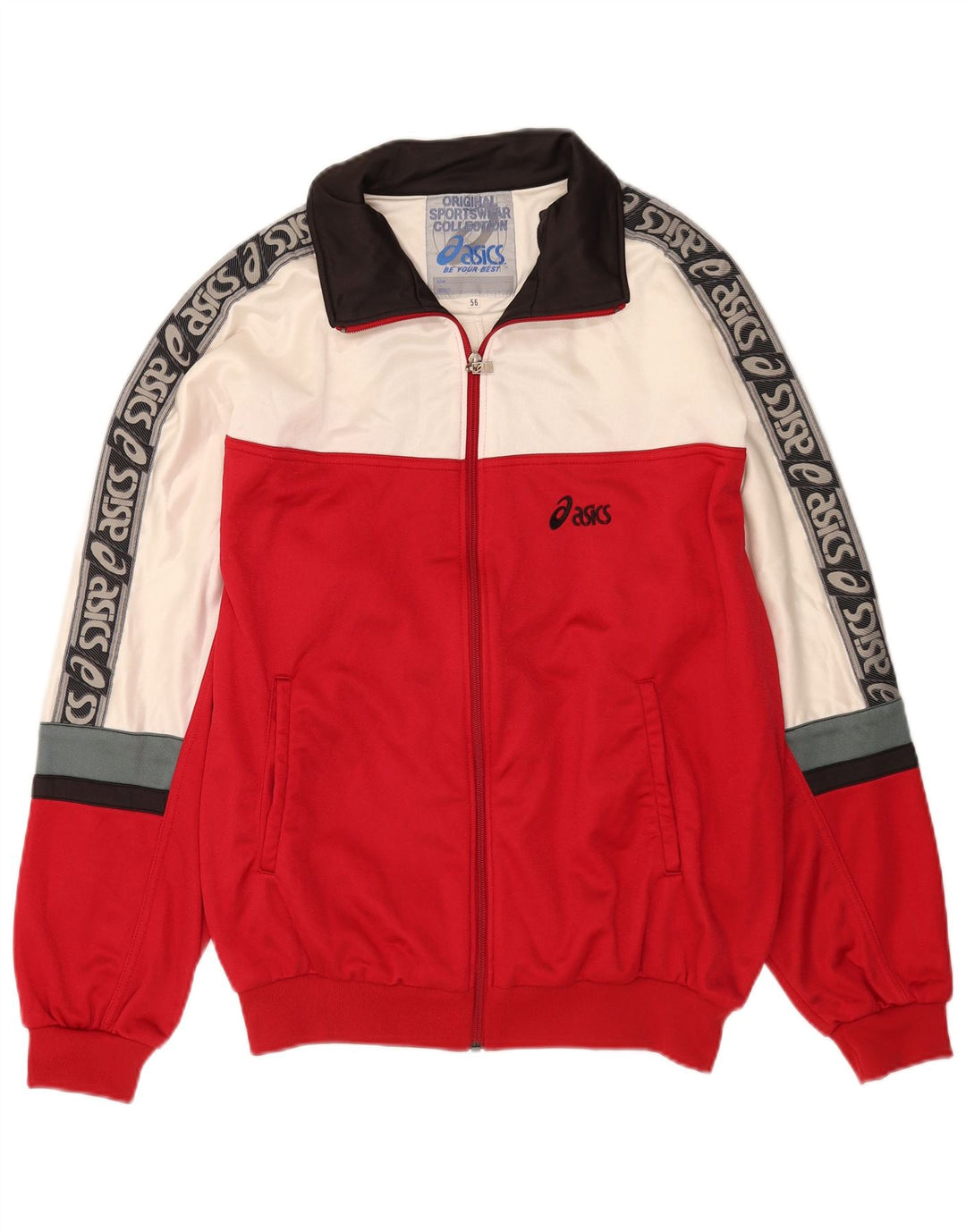 Asics muška gornja jakna s grafičkim motivima IT 56 XL Red Colourblock