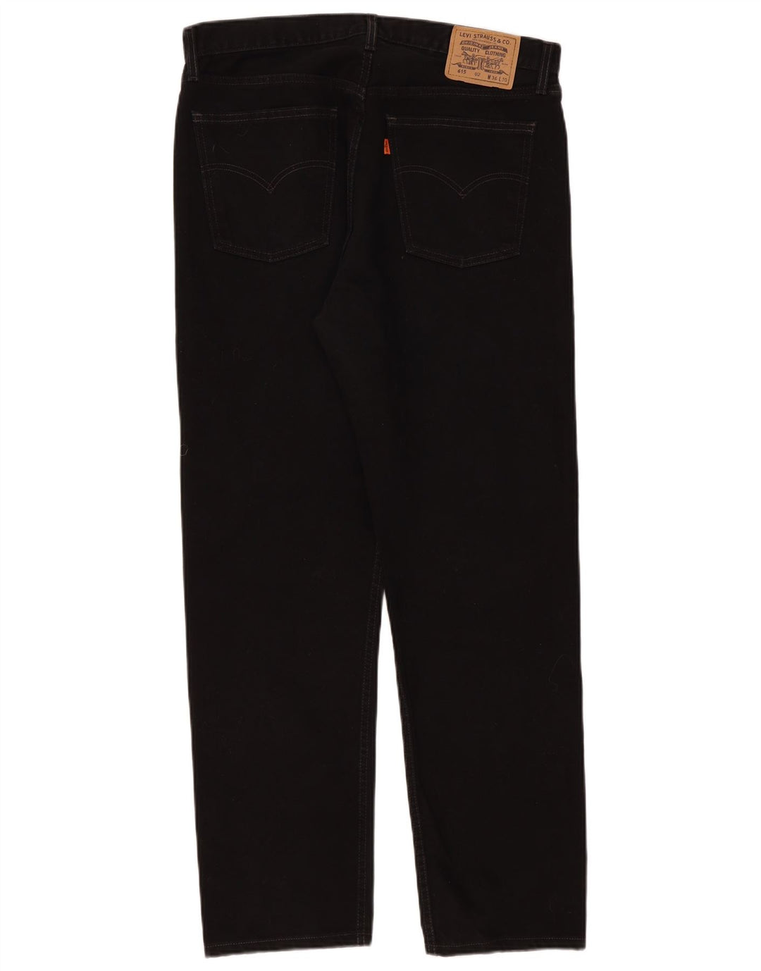 Levi's muške 615 ravne traperice W36 L30 crni pamuk