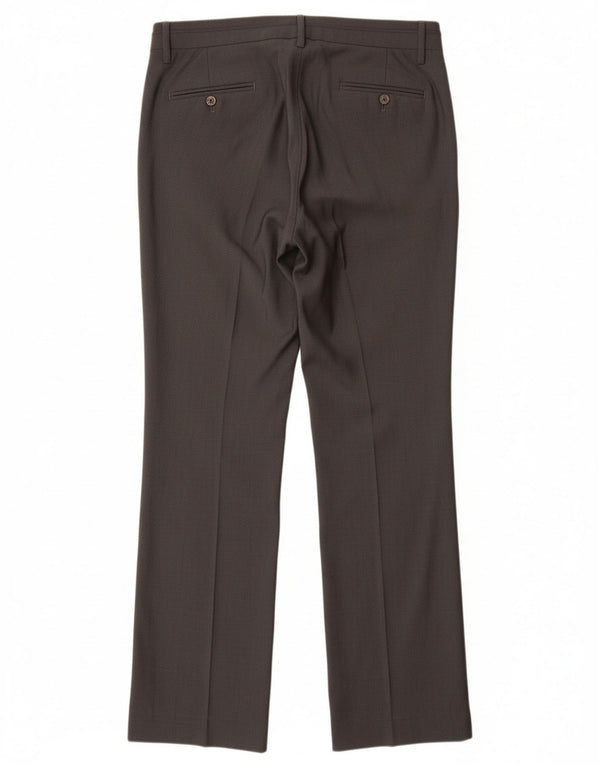 MASSIMO DUTTI ženske hlače ravnog odijela EU 38 male W28 L33 sive vune