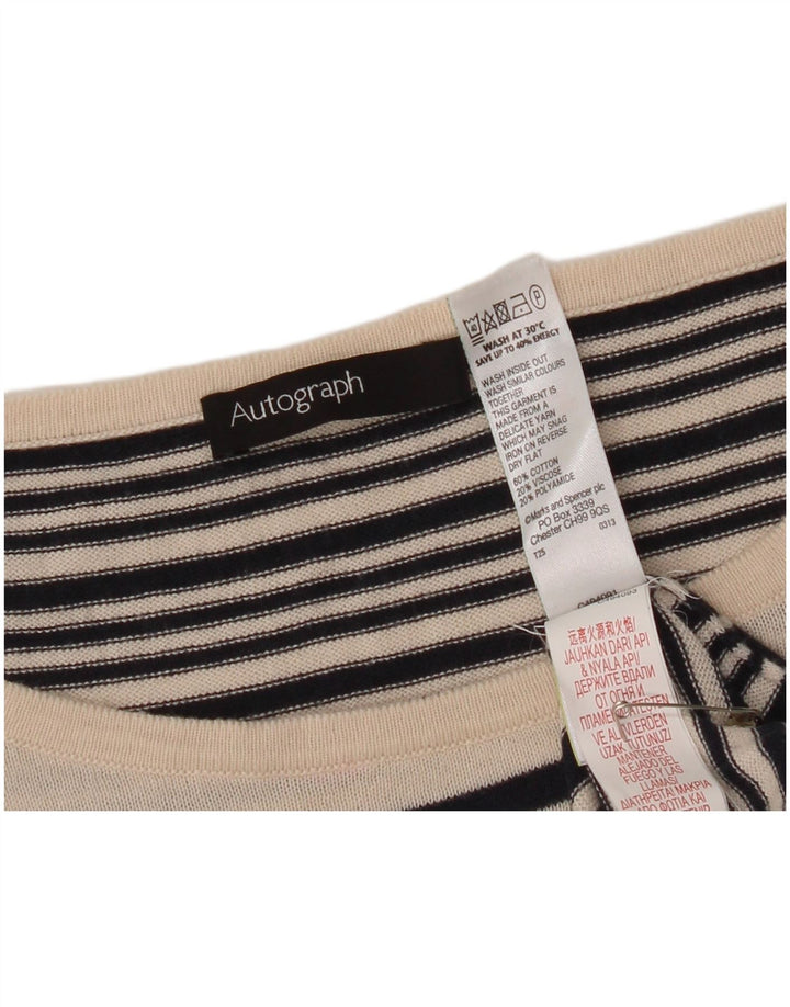 Marks & Spencer ženski džemper s veznim izrezom UK 14 srednje crna