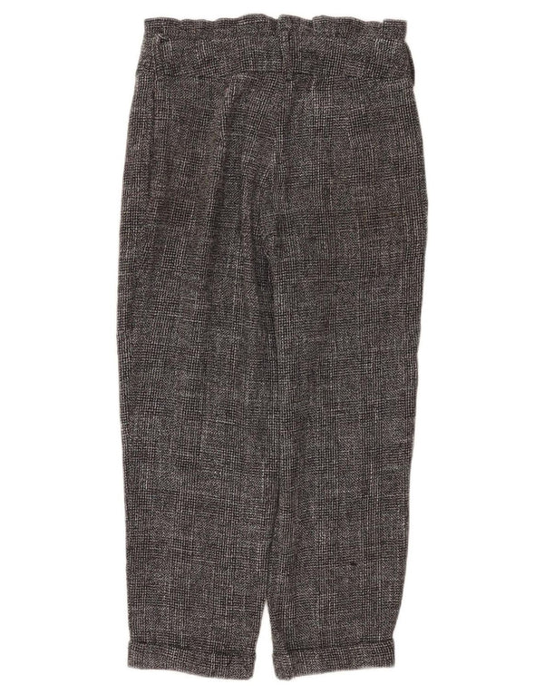 Topshop ženske skraćene hlače UK 10 male W28 L22 sivi karirani poliester