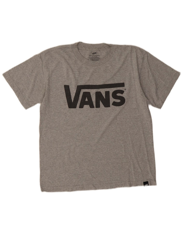 Vans Boys majica kratkih rukava s grafičkim motivima 14-15 godina XL sivi pamuk