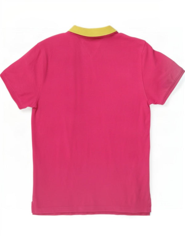 Tommy Hilfiger ženska polo majica za ragbi UK 18 XL, ružičasti pamuk