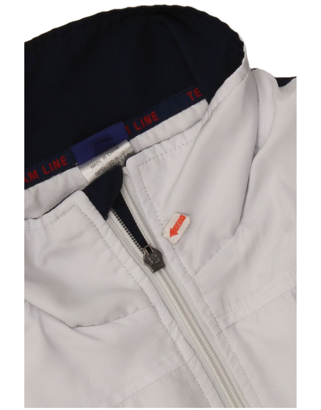 ASICS muška gornja jakna trenirke srednje bijele boje od poliestera