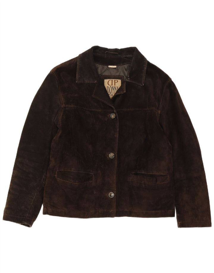 VINTAGE ženska jakna od brušene kože IT 46 velika smeđa koža