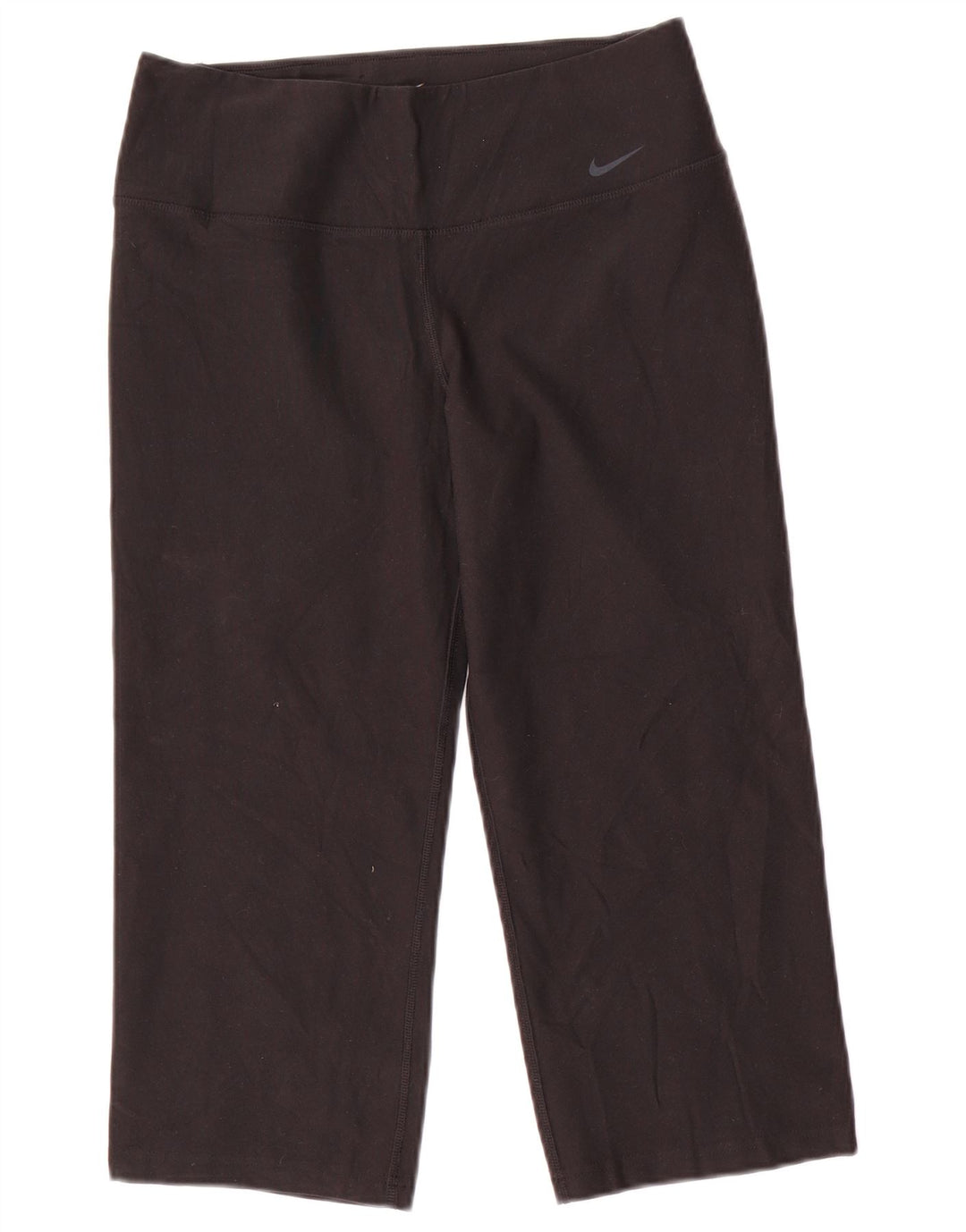 NIKE ženske Dri Fit Capri tajice UK 12 srednje crne poliesterske