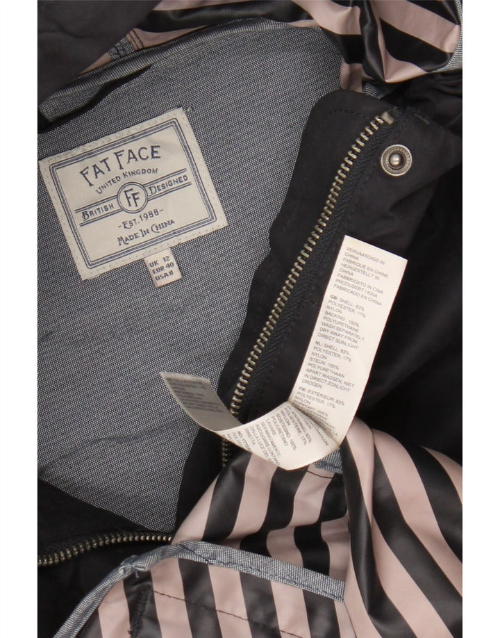 Fat Face ženska kišna jakna s kapuljačom UK 12 srednje tamnoplavi poliester