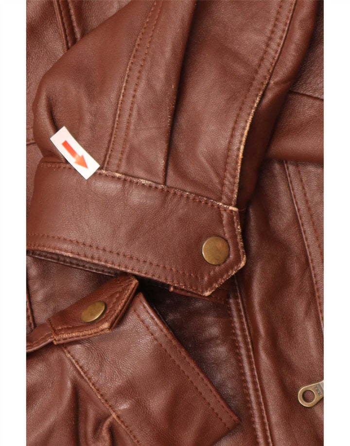 Vintage muška kožna jakna UK 40 Large Brown