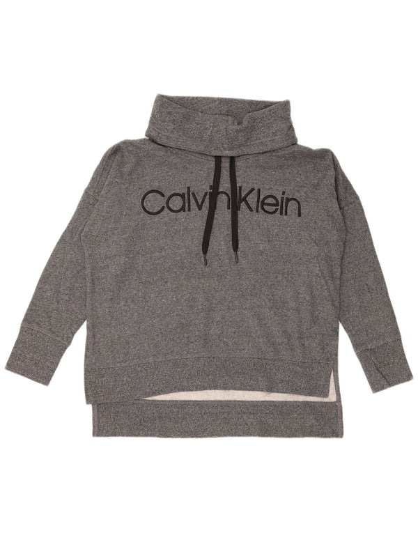 CALVIN KLEIN Ženska prekomjerna majica s motivima UK 14 srednje siva