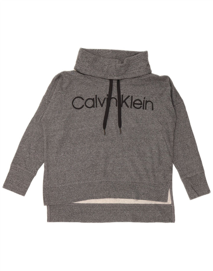 CALVIN KLEIN Ženska prekomjerna majica s motivima UK 14 srednje siva