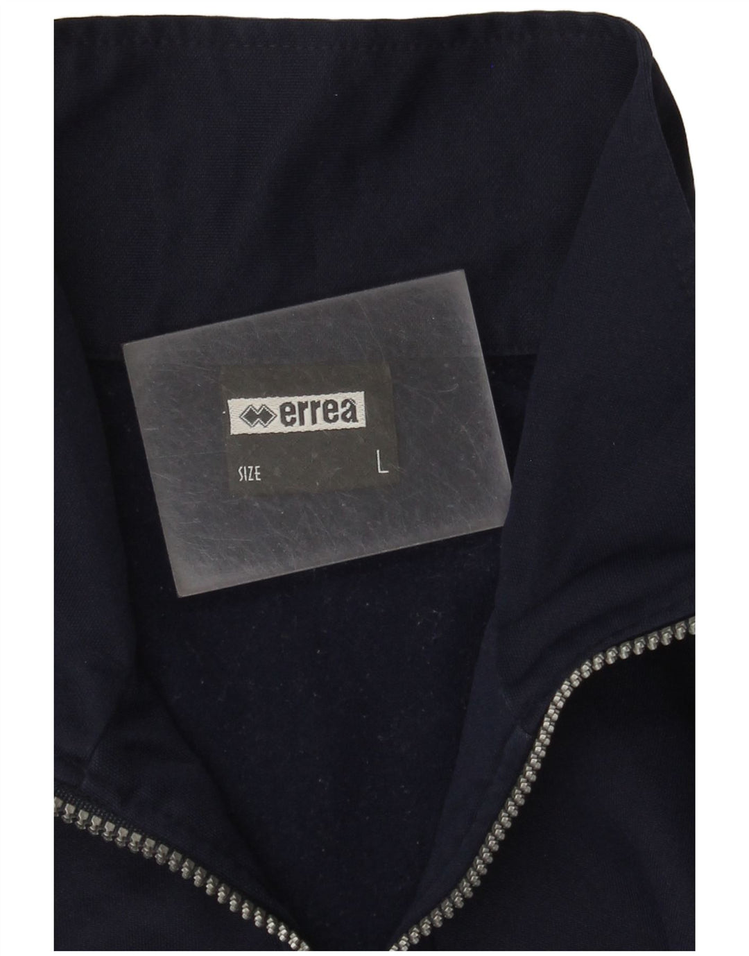 Errea muška majica s izrezom s patentnim zatvaračem, veliki tamnoplavi poliester