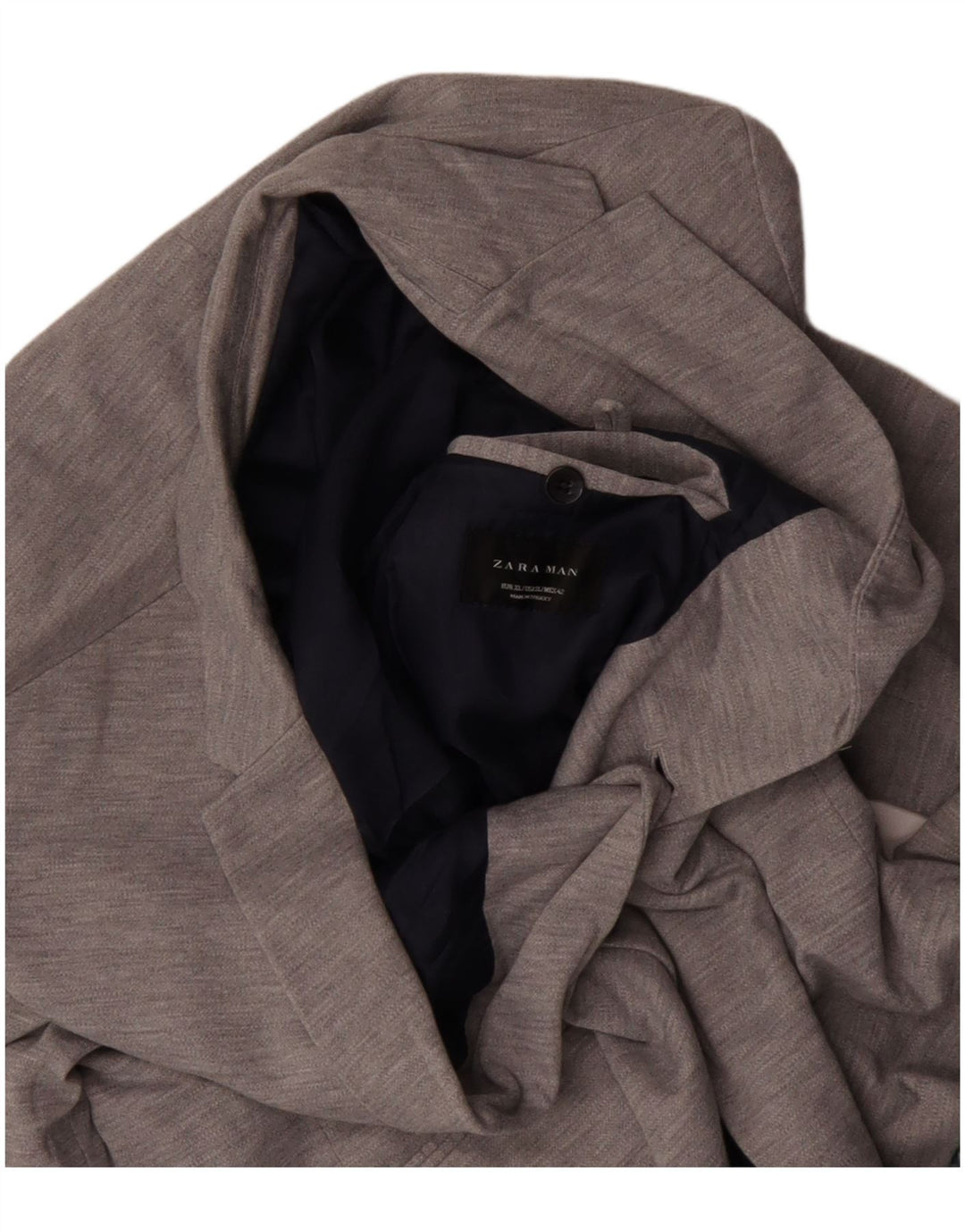 Zara muška jakna sa 2 gumba UK 42 XL sivi poliester