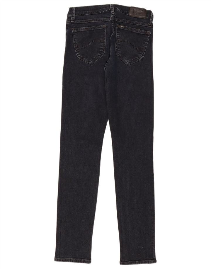 LEE Ženske uske traperice od žada W27 L30 tamnoplavi pamuk