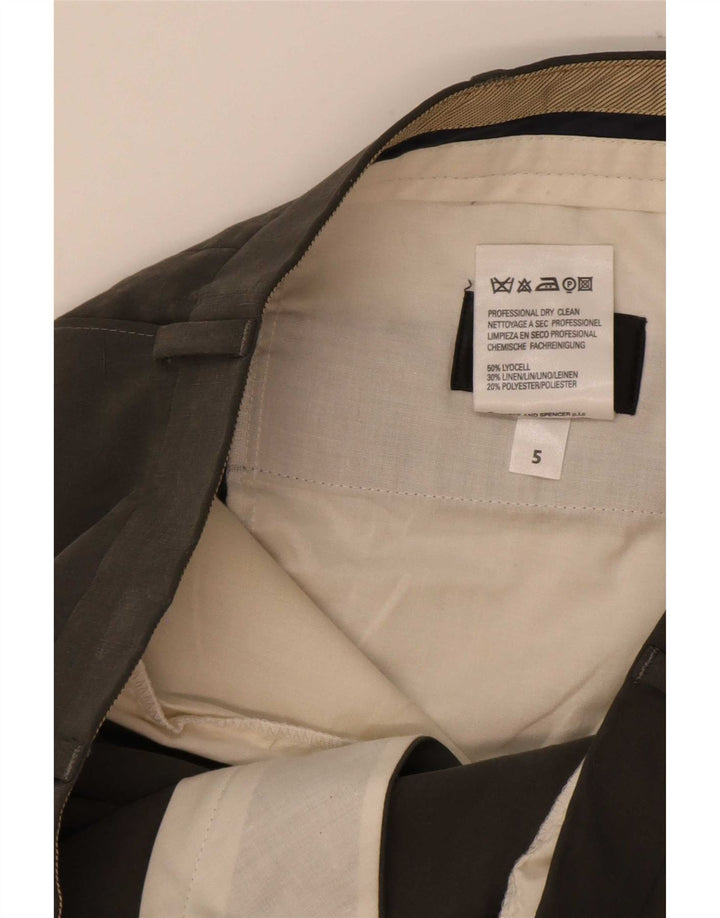 Marks & Spencer muške hlače s štipaljkama W38 L31 sivi liocel