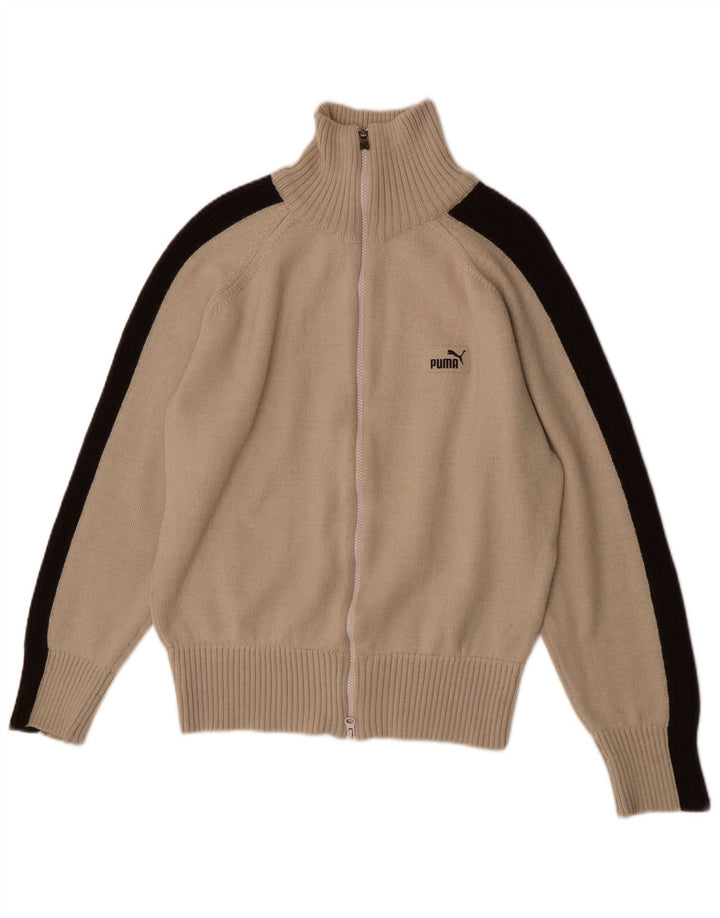 Puma muški kardigan pulover Large Beige Colourblock
