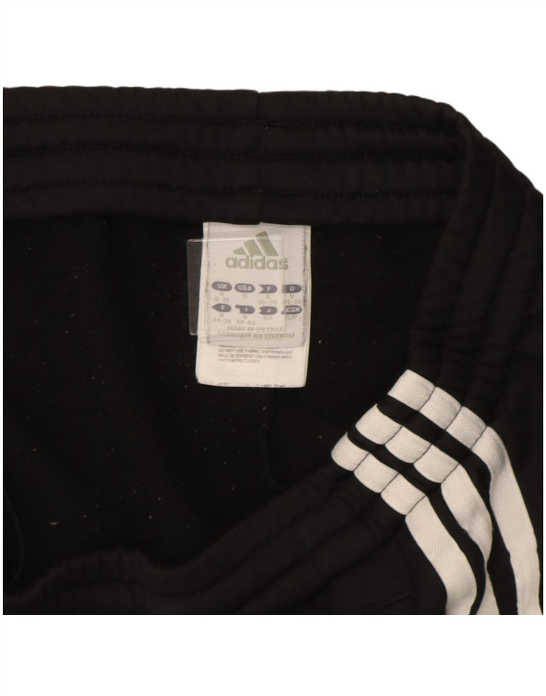 Adidas ženske hlače za trenirku UK 8/10 male crne poliesterske